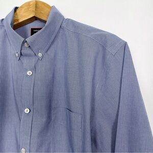 UNTUCKit Men’s Light‎ Blue Cotton Button-Down Long Sleeve Shirt Size X-Large